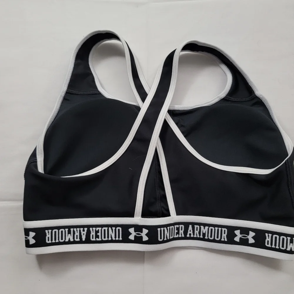 Womens Under Armour Mid Crossback Sports Bra Size Large - Picture 2 of 4